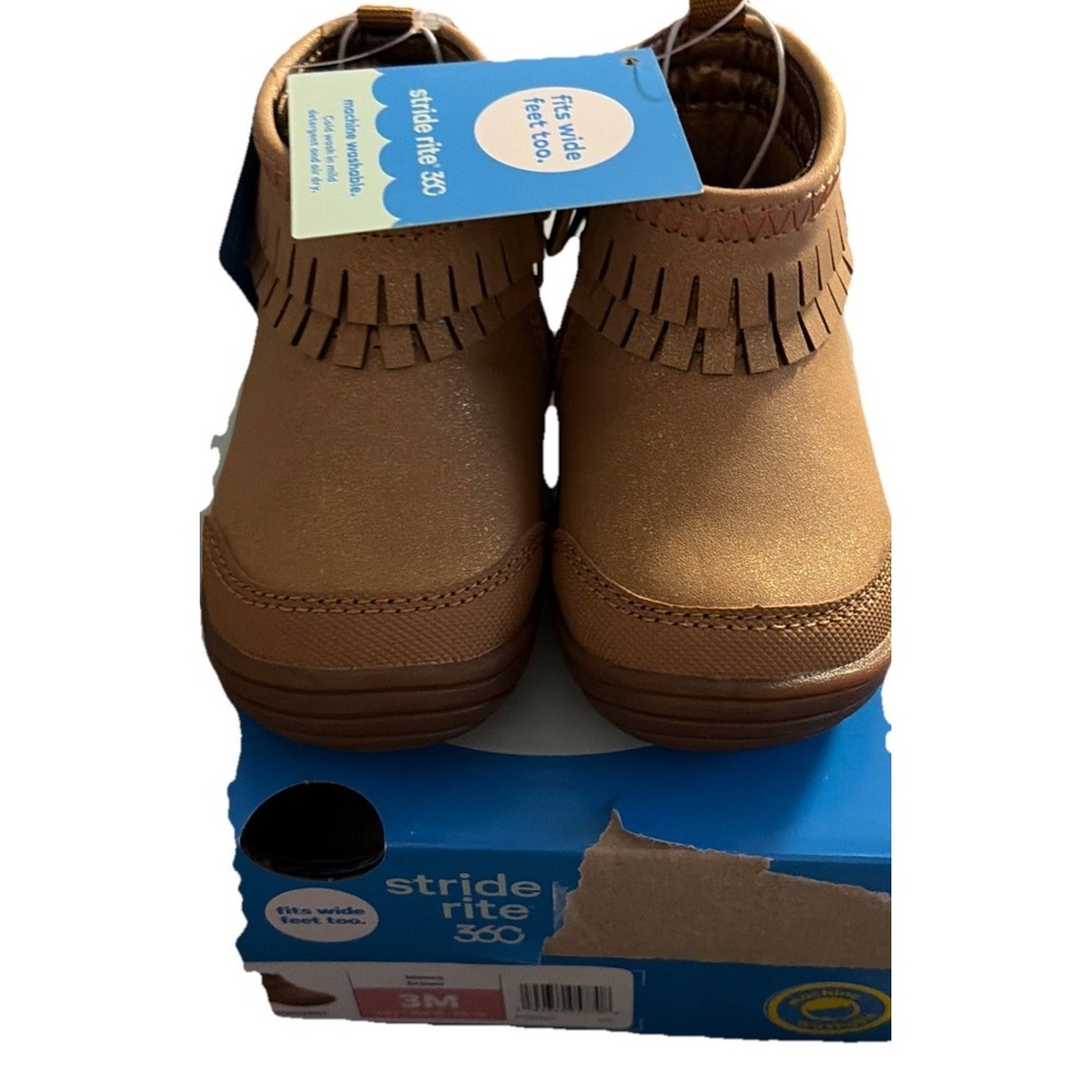 Stride Rite 360 Bianca Kid S Machine Washable First Walking Bootie Sizes 3-6